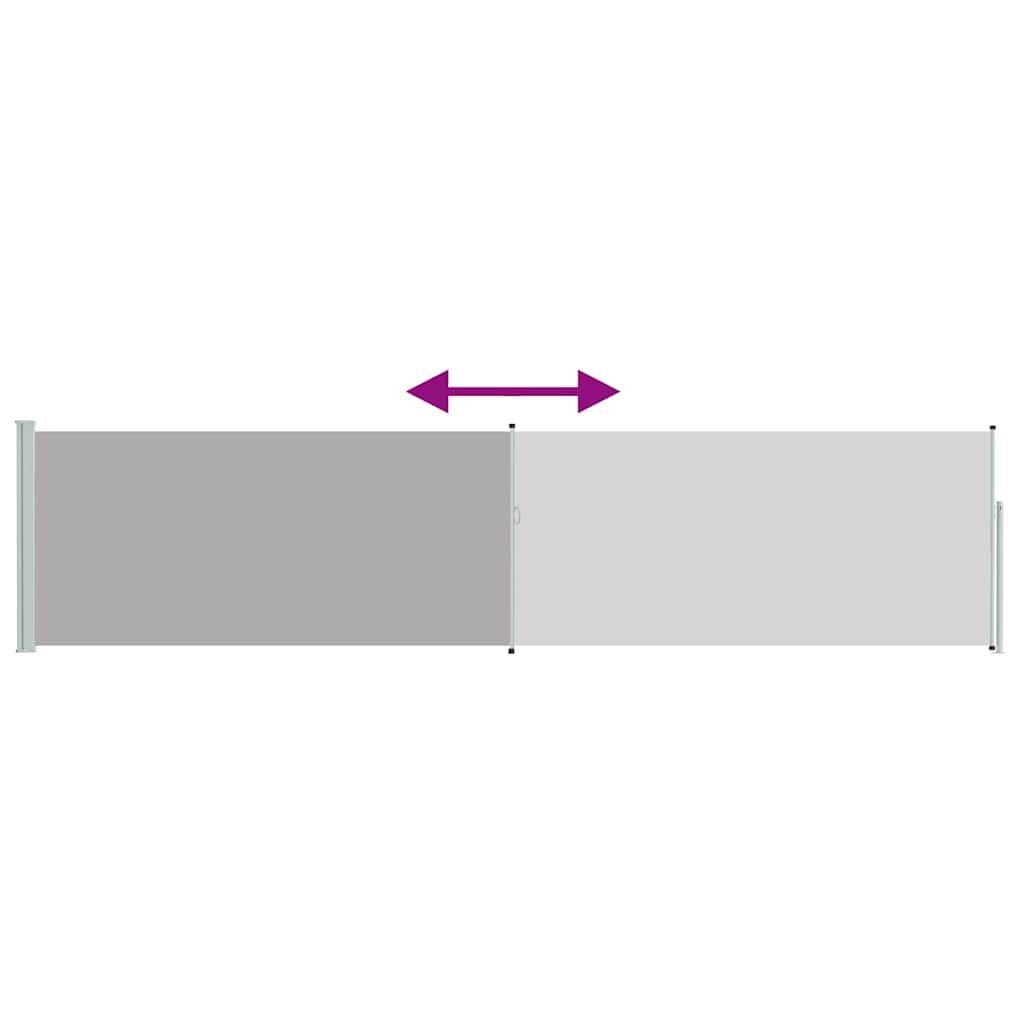 Uittrekbaar Tuinscherm VidaXL 120x500cm Grijs - 34% Korting