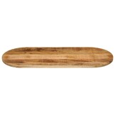 VidaXL Ovaal Tafelblad 140x60 cm Massief Mangohout - 35% Korting