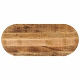 VidaXL Tafelblad Ovaal 120x50 cm Mangohout - 34% Korting