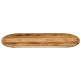 VidaXL Tafelblad Ovaal 120x50 cm Mangohout - 34% Korting