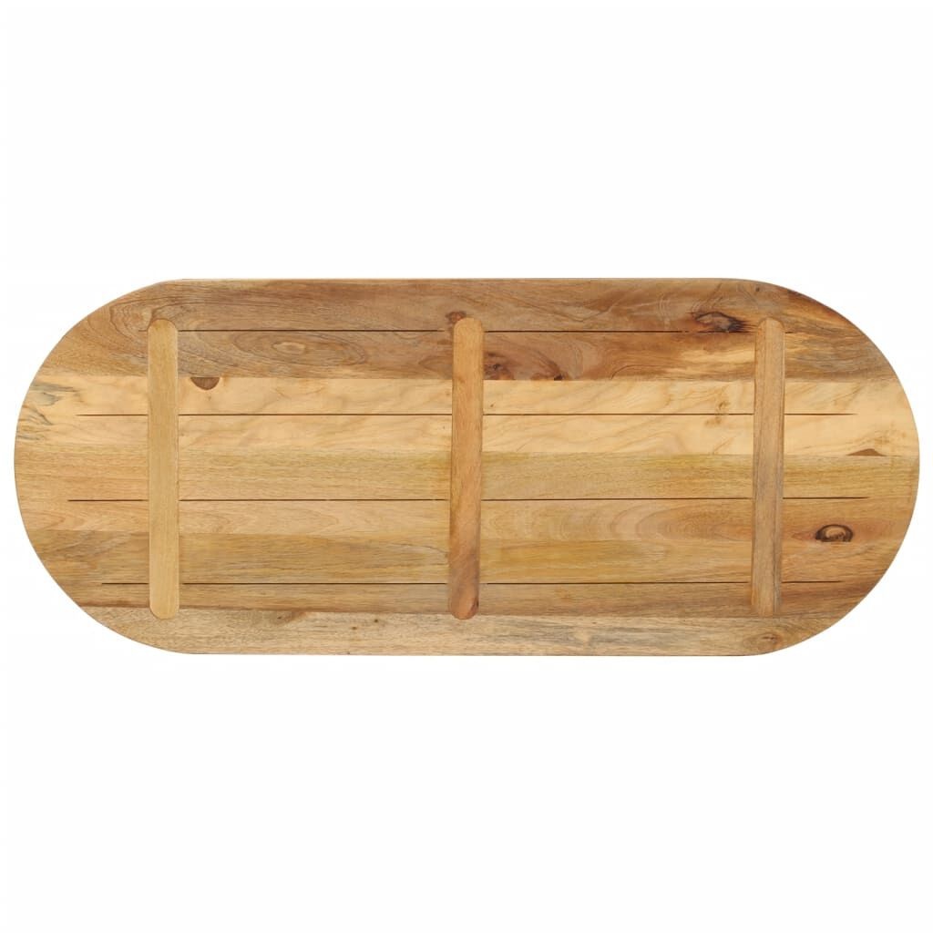 VidaXL Tafelblad Ovaal 120x50 cm Mangohout - 34% Korting