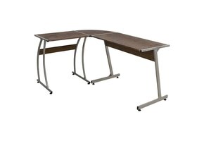 vidaXL Hoekbureau met 62% korting - Bewerkt Hout Bruin