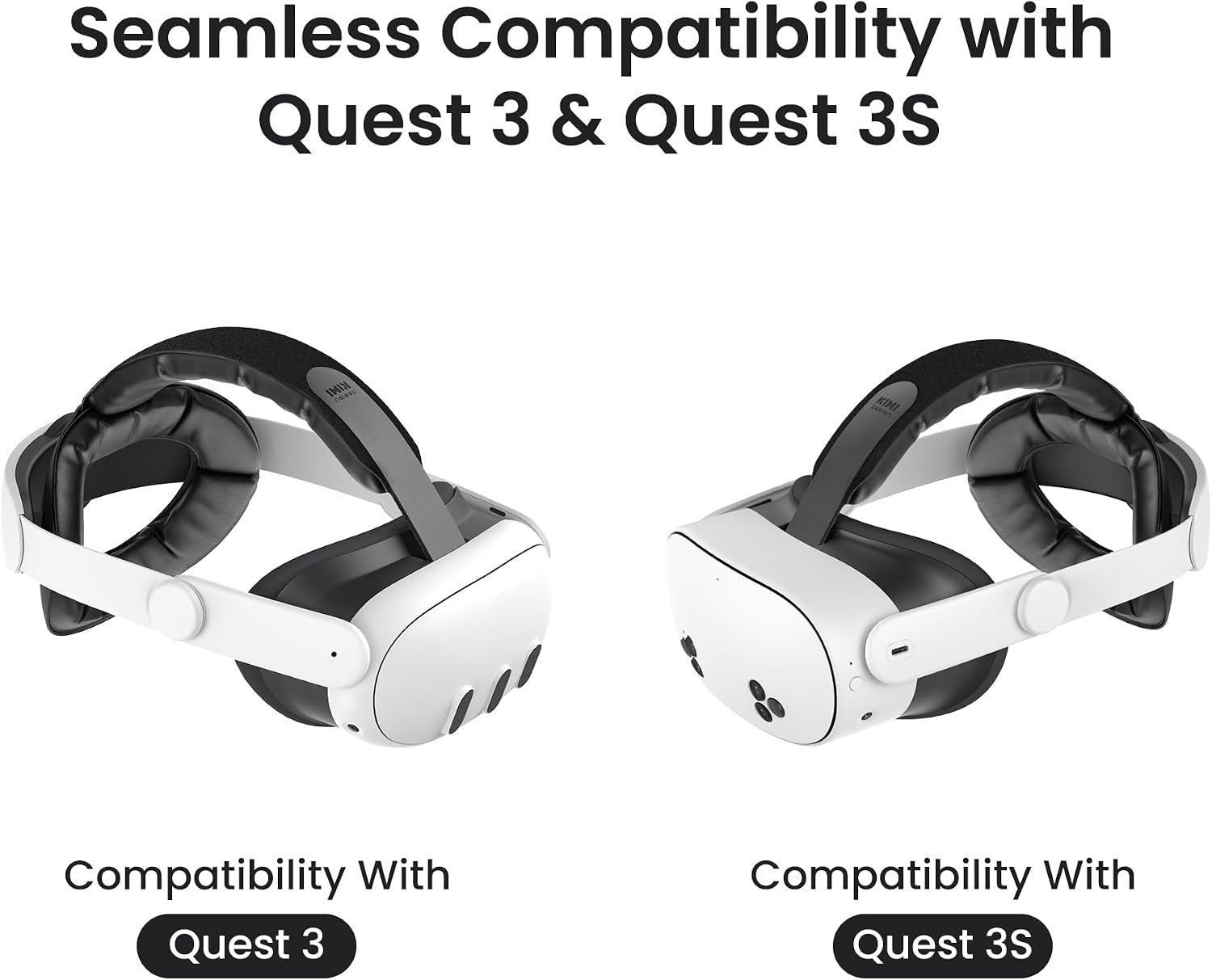 KIWI Design K4 Hoofdband Meta Quest 3/3S Wit - 33% Korting