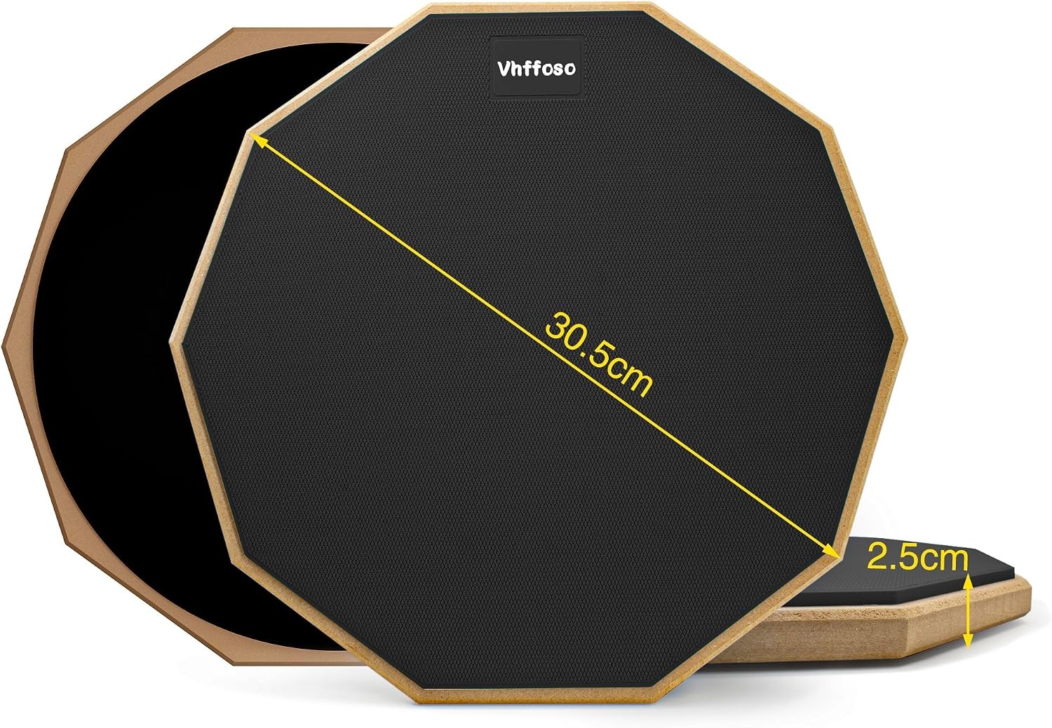 Drum Oefenpad Set 12 Inch Zwart - 33% Korting