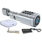 Slim Deurslot Cilinder Zilver met Wi-Fi Gateway - 35-65mm Deuren - 34% Korting