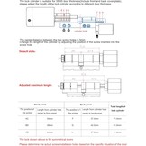 Slim Deurslot Cilinder Zilver met Wi-Fi Gateway - 35-65mm Deuren - 34% Korting
