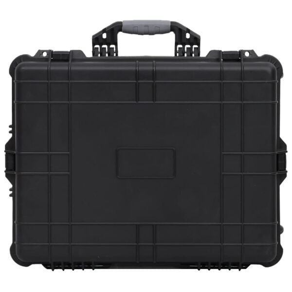 Zwarte Flightcase op Wieltjes, 63x50x23 cm - 35% Korting