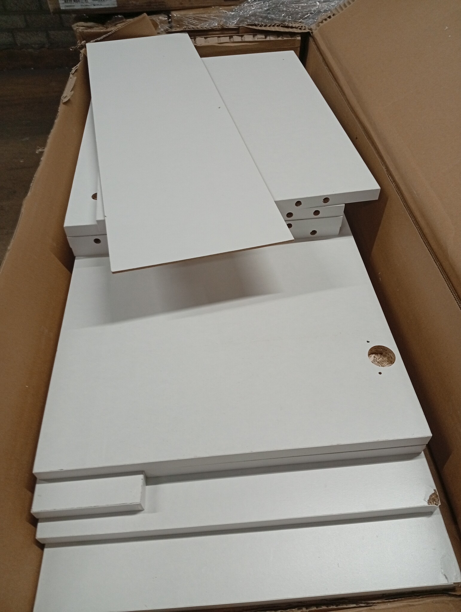 VidaXL Dressoir Wit 45x35x75 cm - Lichte Beschadiging