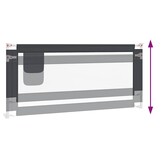 Bedhekje Peuter 200x25cm Donkergrijs - 34% Korting