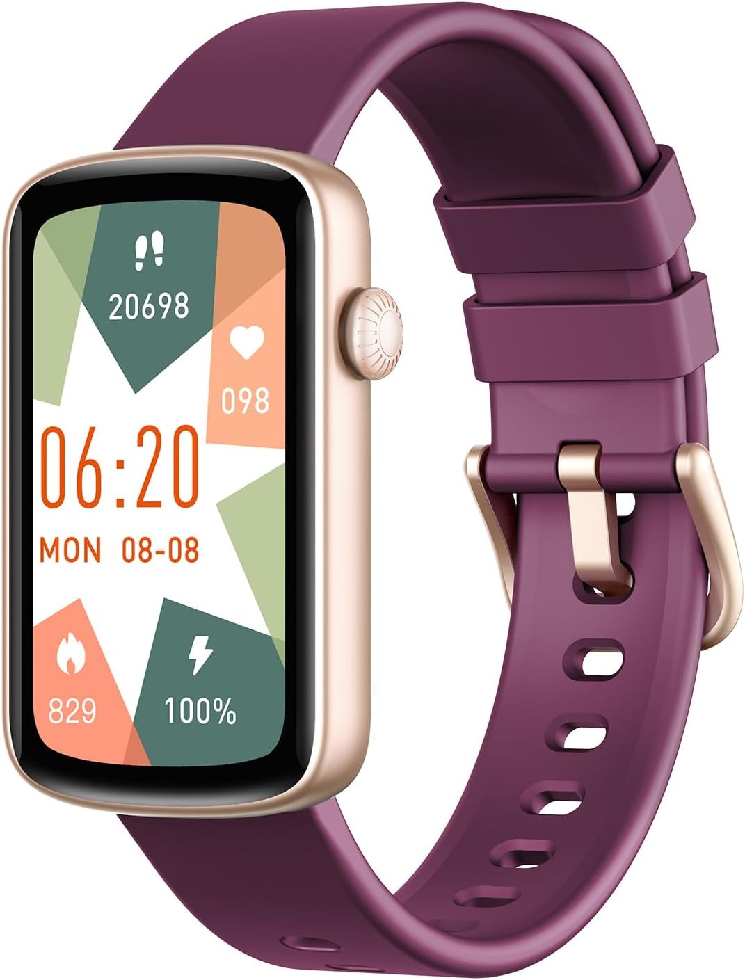 SHANG WING L2 Smartwatch Dames - Paars - 33% Korting