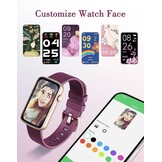 SHANG WING L2 Smartwatch Dames - 1,47" HD Scherm - Fitness Tracker - Paars (33% Korting)