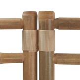 Kamerscherm 6-delig Bamboe & Canvas Crémewit - 35% Korting