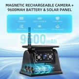 Draadloze Achteruitrijcamera met 10 Inch Touchscreen & 4 Solar Camera's - 35% Korting