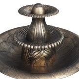 VidaXL Vogelbad met Fontein - Kunststof Bronskleurig - 50x91 cm - 34% Korting