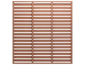 vidaXL Schuttingpaneel 180x180 cm HKC bruin