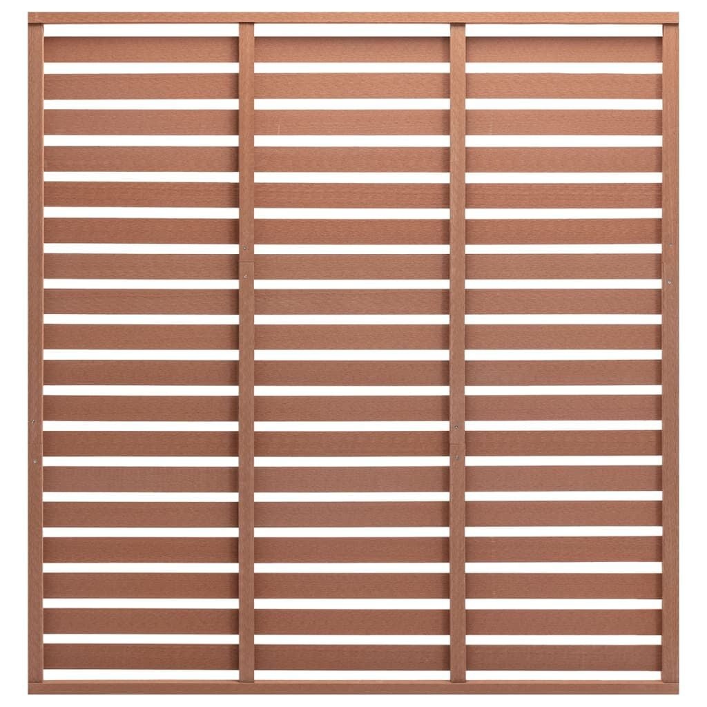 vidaXL Schuttingpaneel 180x180 cm HKC bruin