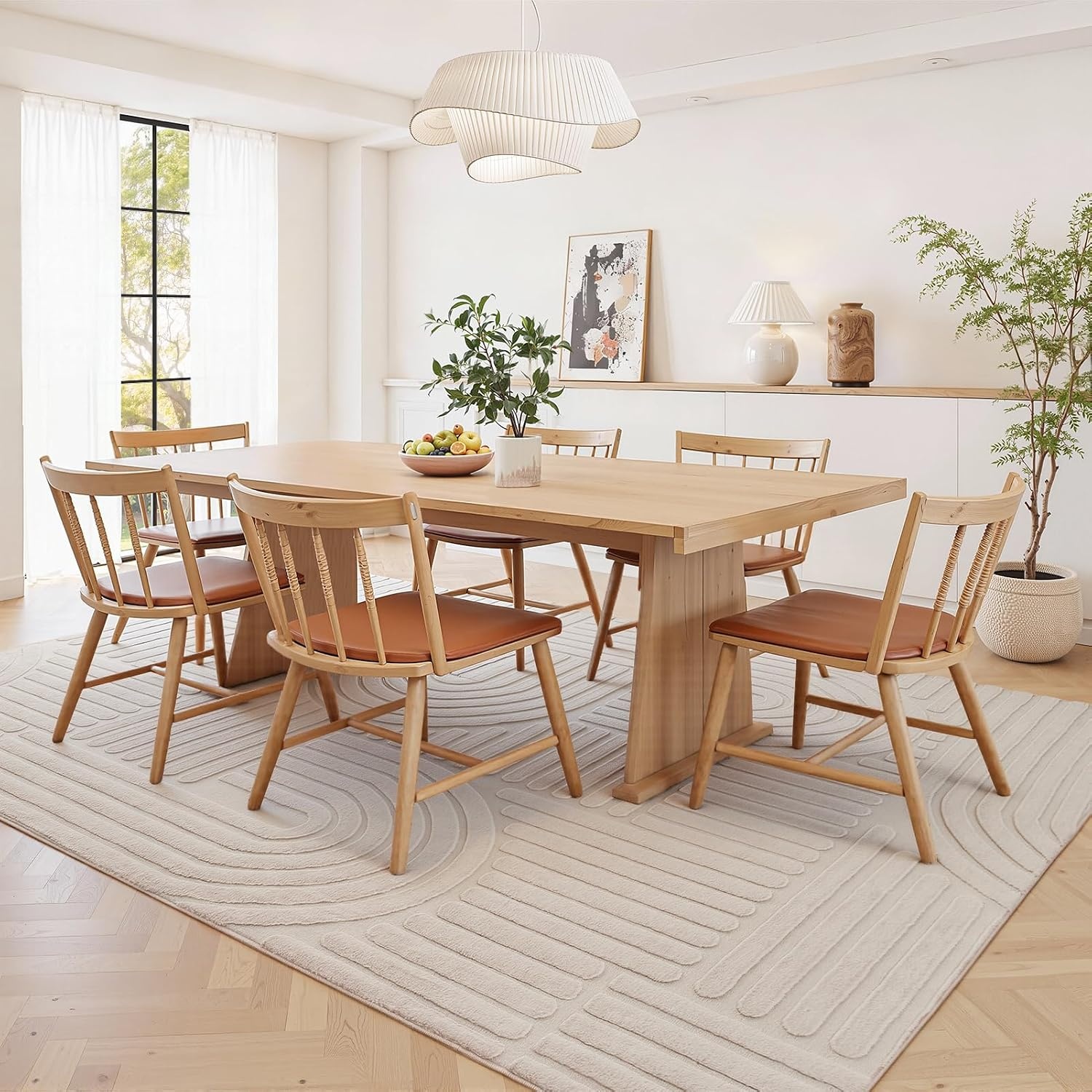 Topfinel Modern woonkamer tapijt taupe 200x290 golvende 3D-effect wasbaar kort vloerkleed groot zacht pluizig antislip slaapkamer tapijten voor eetkamer kantoor effen tapijt viltlook duurzaam