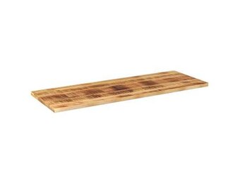 vidaXL Tafelblad rechthoekig 160x50x3,8 cm massief ruw mangohout