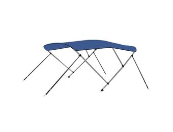 vidaXL Biminitop 3-boogs 183x196x137 cm blauw