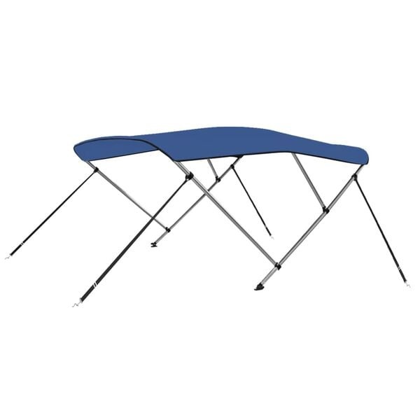 vidaXL Biminitop 3-boogs 183x196x137 cm blauw