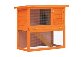 vidaXL Konijnenhok Buiten Hout met 1 Deur - 34% Korting