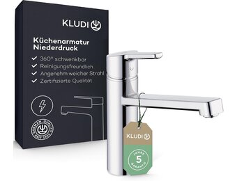 KLUDI-M3 Keukenkraan Niederdruck – 360° Draaibaar – Chroom