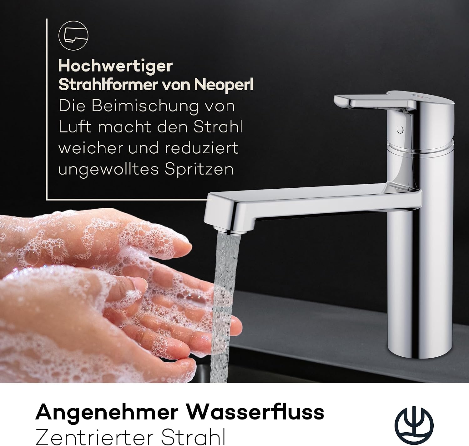 KLUDI-M3 Keukenkraan Niederdruck – 360° Draaibaar – Chroom