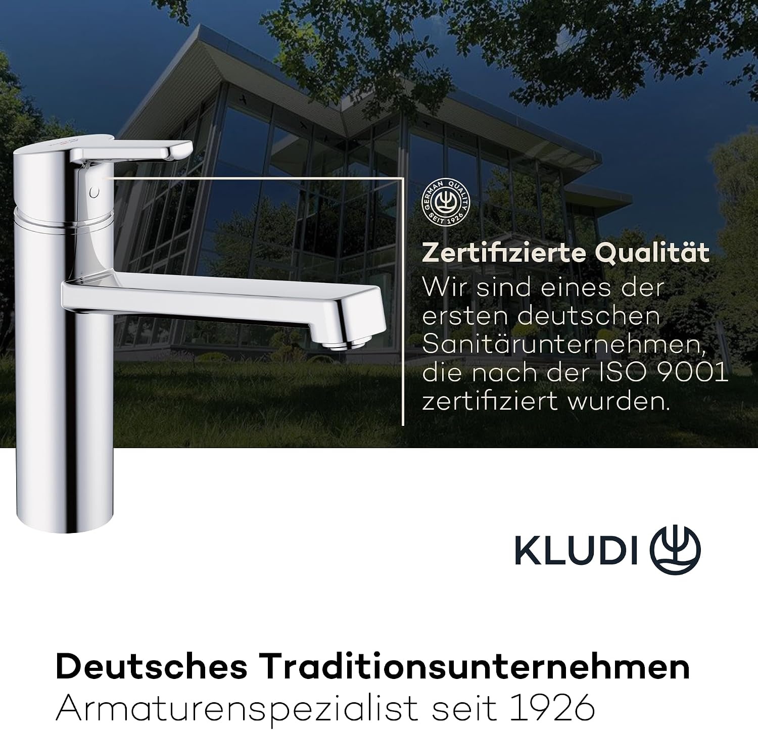 KLUDI-M3 Keukenkraan Niederdruck – 360° Draaibaar – Chroom
