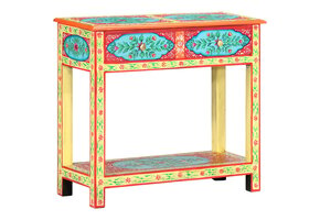 Handgeschilderde Wandtafel Mangohout - 80x35x75 cm - 47% Korting