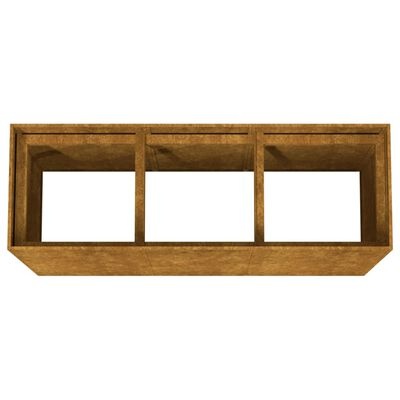 vidaXL Plantenbak verhoogd 120x40x80 cm cortenstaal