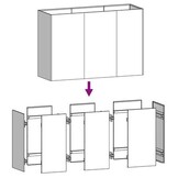 vidaXL Plantenbak verhoogd 120x40x80 cm cortenstaal