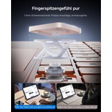 HOU Hoes met verlicht toetsenbord voor de iPad 10e generatie - Praktische en veelzijdige hoes met geïntegreerd toetsenbord, roze