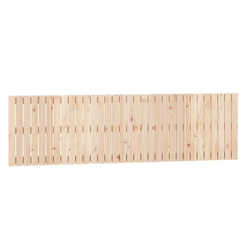 vidaXL Wandhoofdbord 204x3x60 cm massief grenenhout