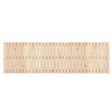 vidaXL Wandhoofdbord 204x3x60 cm massief grenenhout