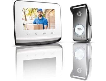 Video-intercom Somfy V350: 7" Scherm, Nachtzicht, 60% Korting