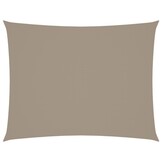 vidaXL Zonnescherm rechthoekig 5x6 m oxford stof taupe