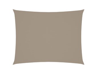 vidaXL Zonnescherm rechthoekig 5x6 m oxford stof taupe