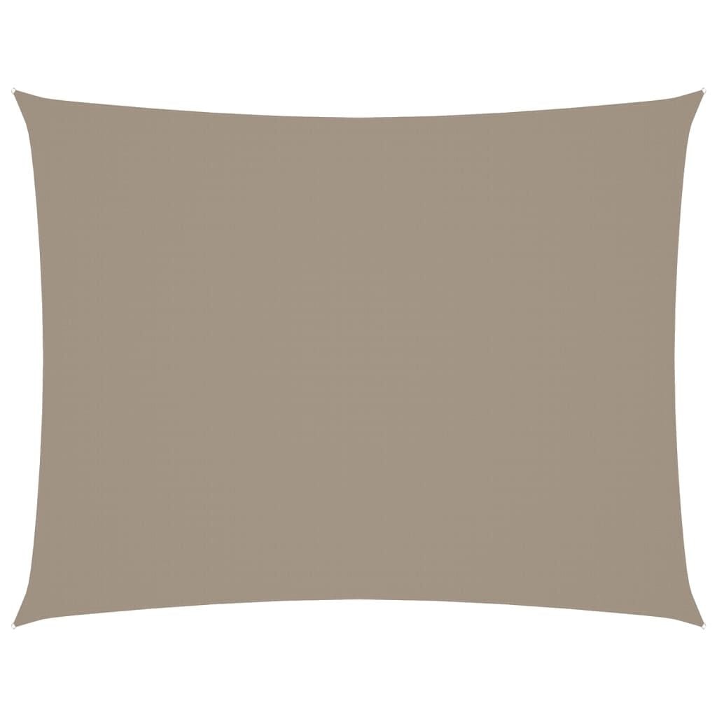 vidaXL Zonnescherm rechthoekig 5x6 m oxford stof taupe