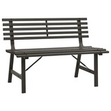 vidaXL Tuinbank Staal Zwart 110cm - 35% Korting!