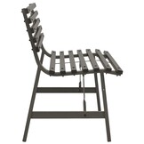 vidaXL Tuinbank Staal Zwart 110cm - 35% Korting!