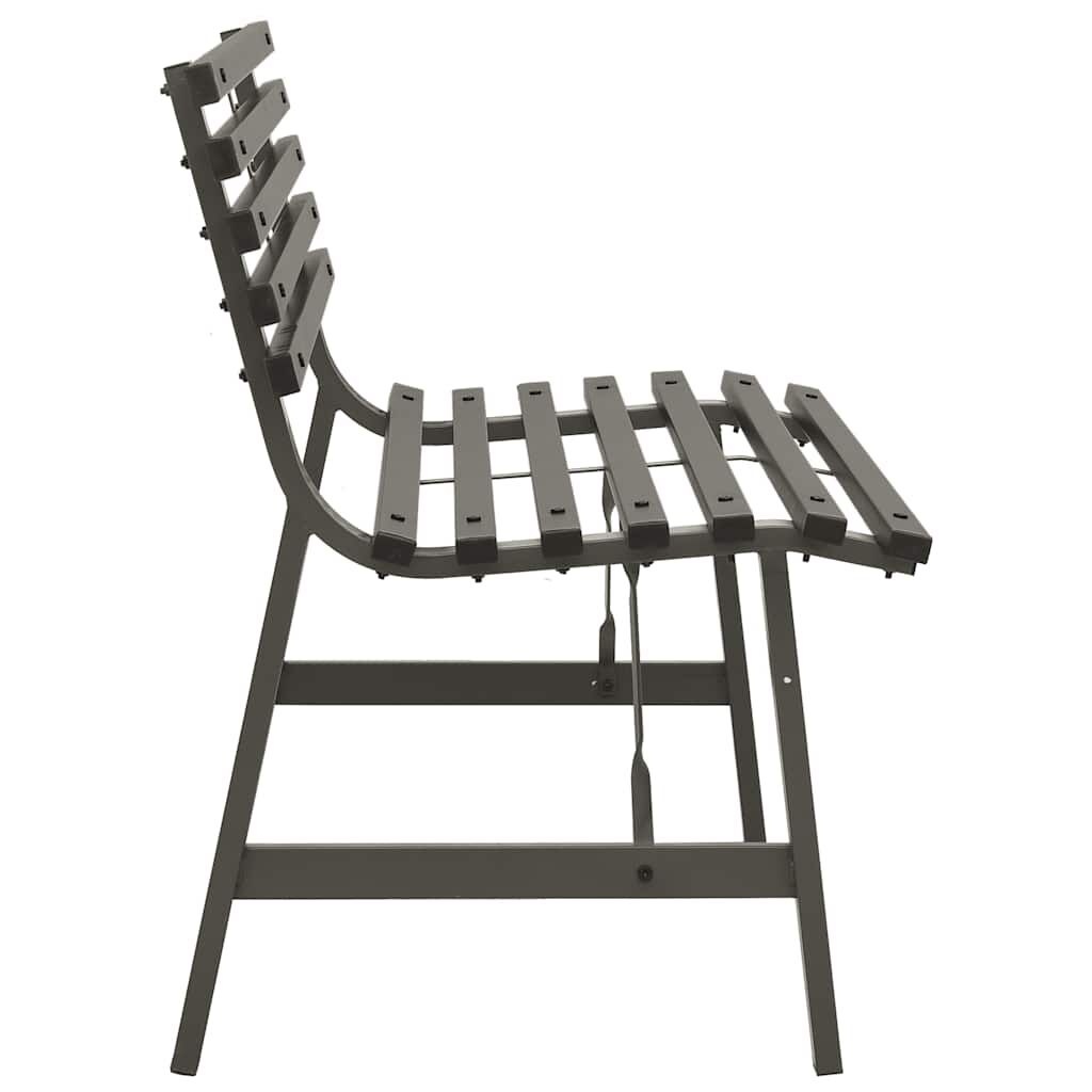 vidaXL Tuinbank Staal Zwart 110cm - 35% Korting!