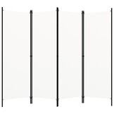 vidaXL Kamerscherm met 4 panelen 200x180 cm wit