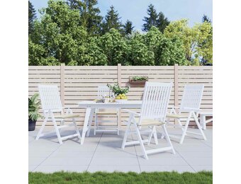 vidaXL Tuinstoelkussens 4 st 50x50x3 cm oxford stof crèmekleurig
