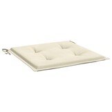 vidaXL Tuinstoelkussens 4 st 50x50x3 cm oxford stof crèmekleurig