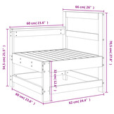 Tuinhoekbank Grenenhout Wit - 46% Korting!