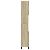 vidaXL Badkamerkast 30x30x190 cm bewerkt hout sonoma eikenkleurig