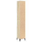 vidaXL Badkamerkast 30x30x190 cm bewerkt hout sonoma eikenkleurig