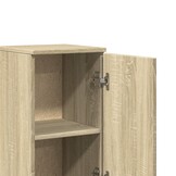 vidaXL Badkamerkast 30x30x190 cm bewerkt hout sonoma eikenkleurig