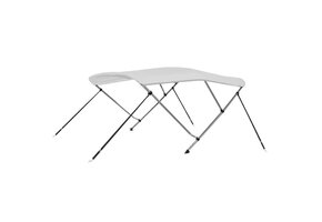 vidaXL Biminitop Boot Overkapping 183x180x137 cm Wit - 35% Korting