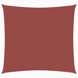 vidaXL Zonnescherm vierkant 4x4 m oxford stof terracottakleurig